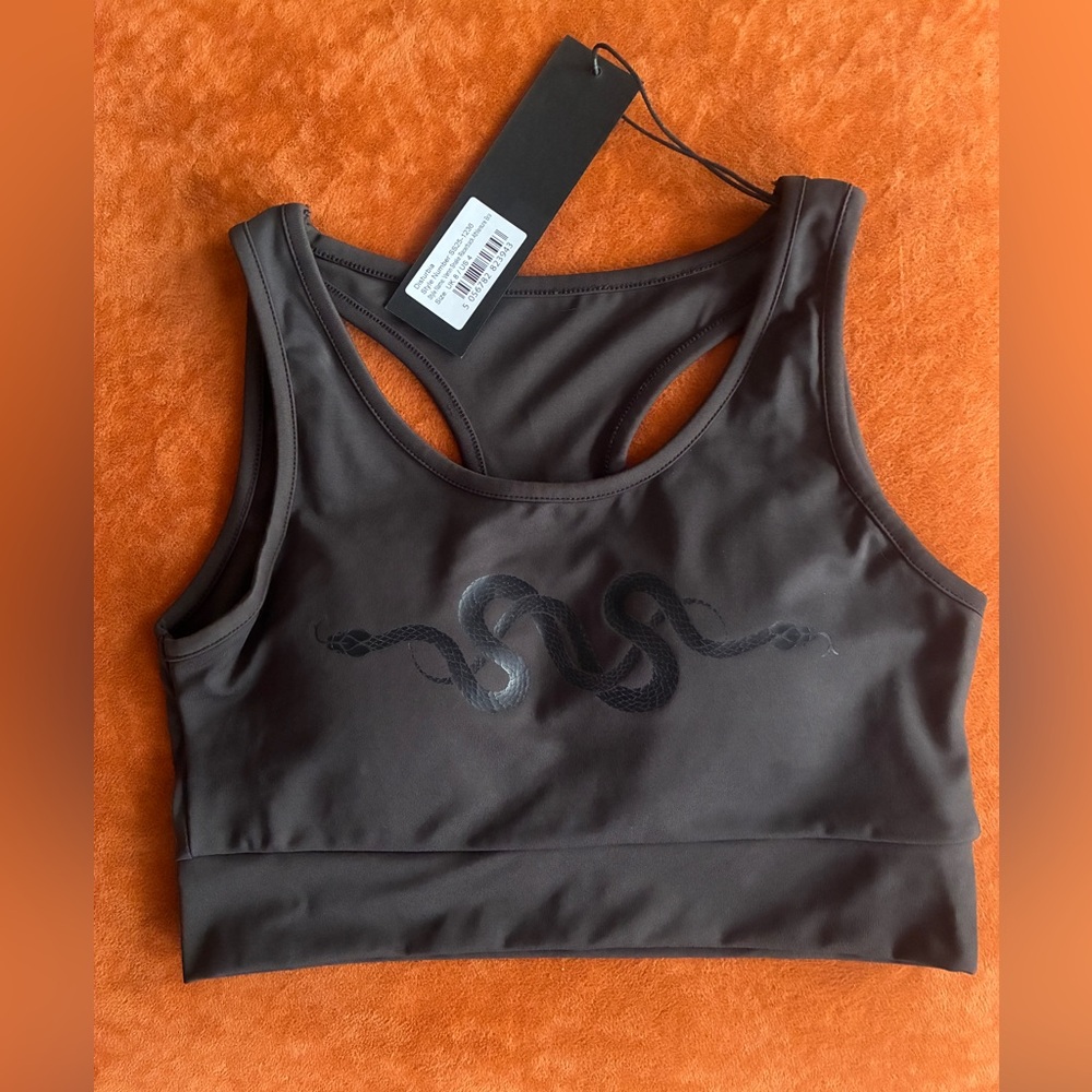 Disturbia venin snake racerback athleisure bra